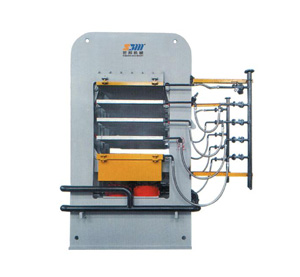 Wood press machine